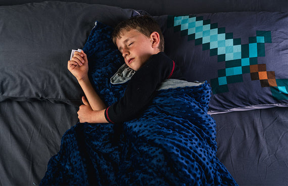 Kids Weighted Blankets with Minky Cover
